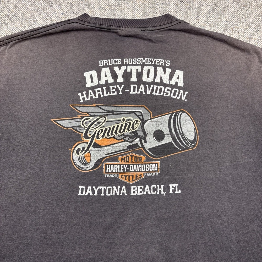 Vintage Harley Davidson World Class Motorcycles Graphic Tee T-Shirt Black Sz 2XL - Picture 8 of 8